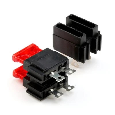 DUAL SLOTS PCB Mount Blade Fuse Hander